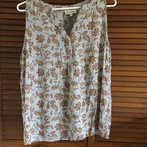 Cute dressy tank light rayon Lucy and laurel large. NWOT